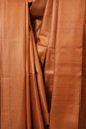 Brick Orange Tussar Silk Saree - SRBOTSS1772