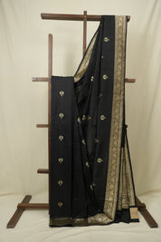 Black Banarasi Silk Saree - SRBBSS976