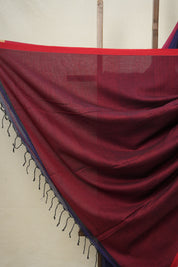 Blue Bengal Cotton Jamdani Saree - SRBBCJS170