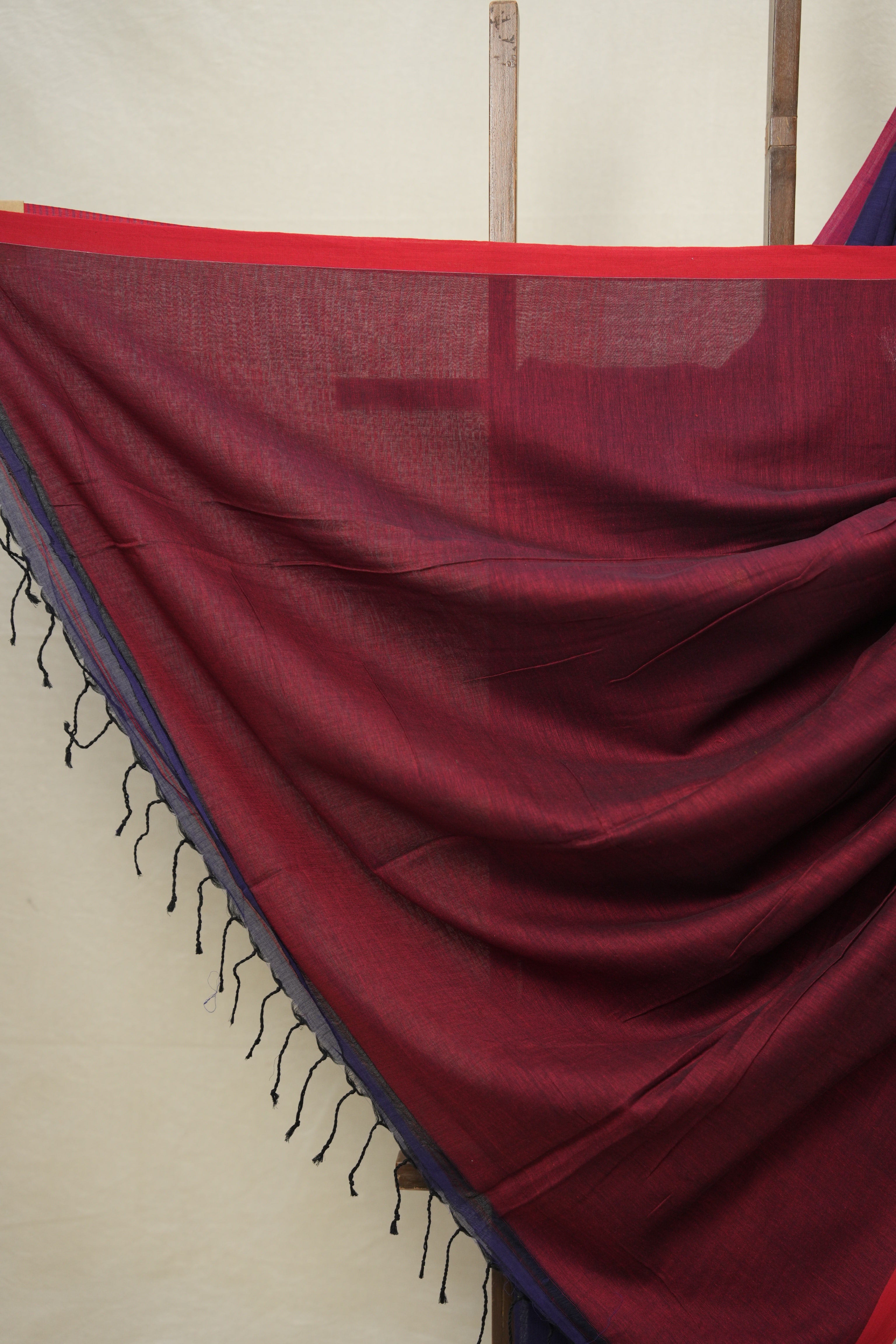 Blue Bengal Cotton Jamdani Saree - SRBBCJS170