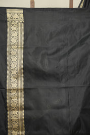 Black Banarasi Silk Saree - SRBBSS976