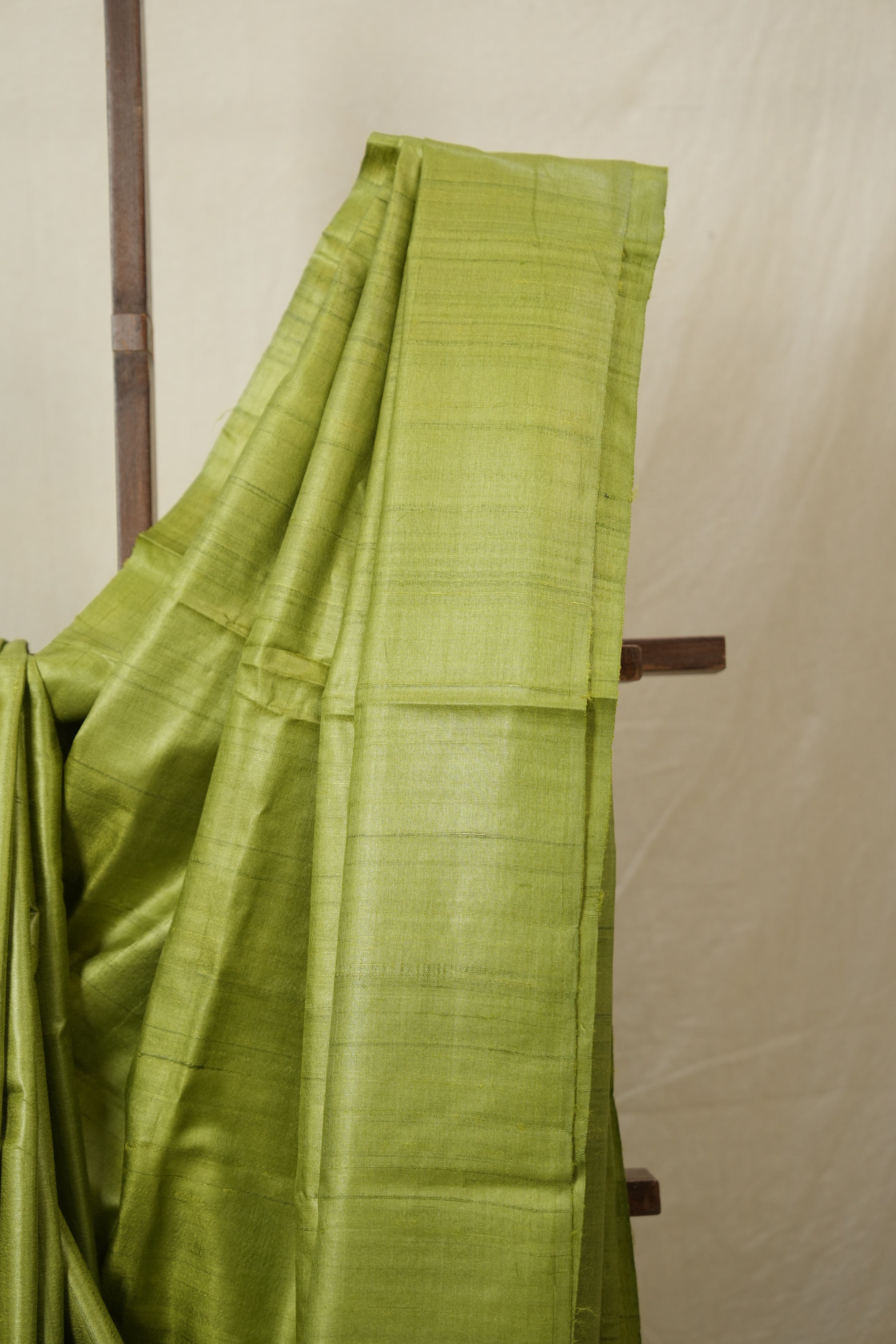 Green Tussar Silk Saree - SRGTSS1775