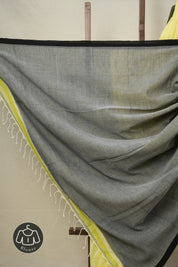 Pastel Yellow Bengal Cotton Jamdani Saree - SRPYBCJS167