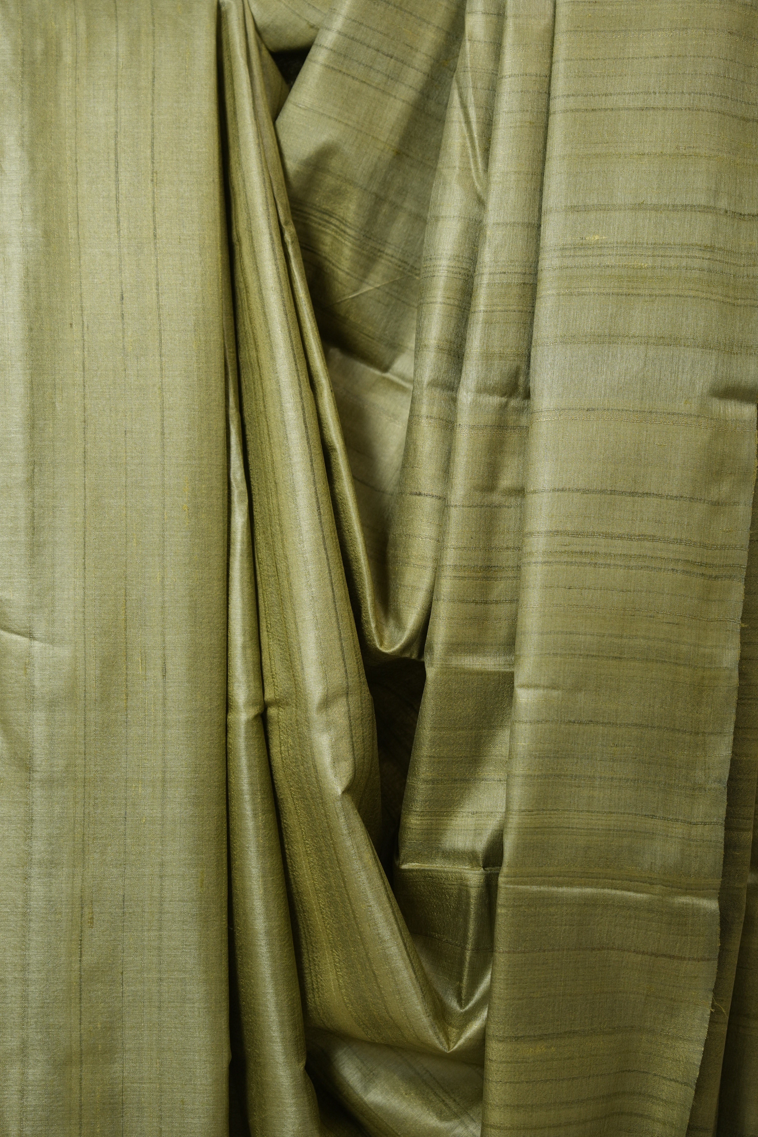 Sage Green Tussar Silk Saree - SRSGTSS1765