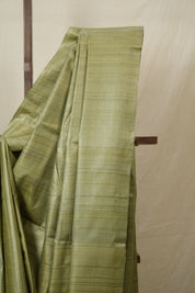 Sage Green Tussar Silk Saree - SRSGTSS1765