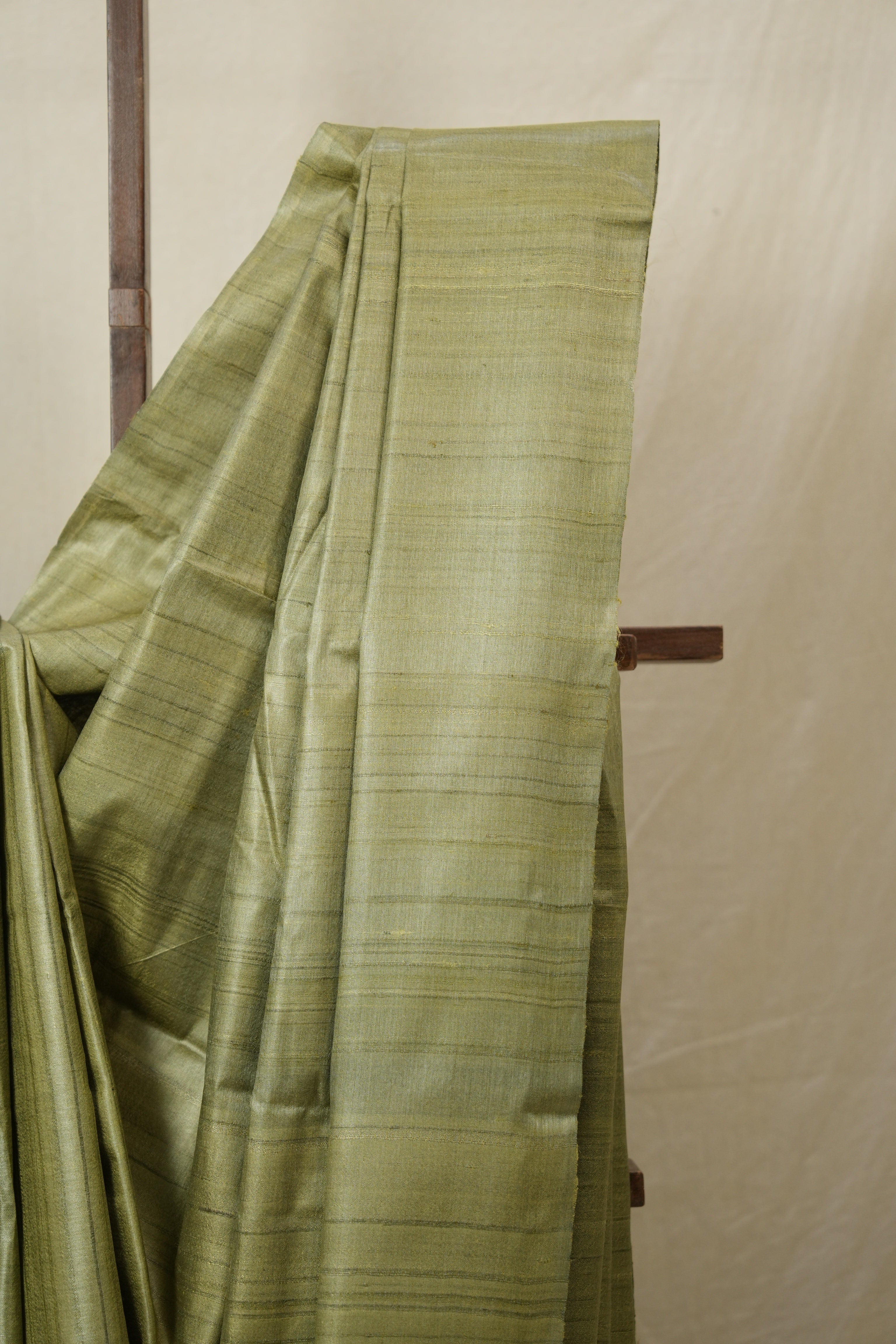 Sage Green Tussar Silk Saree - SRSGTSS1765