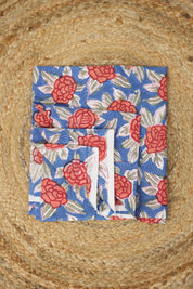 Hand Block Print Cotton Blouse Piece Set - SRCBPS01