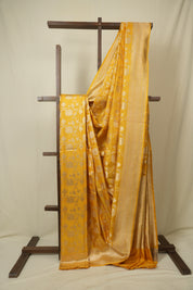 Yellow Banarasi Silk Saree - SRYBSS973