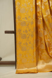 Yellow Banarasi Silk Saree - SRYBSS973