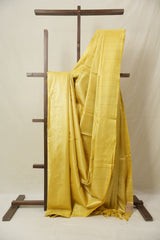 Yellow Tussar Silk Saree - SRYTSS1773