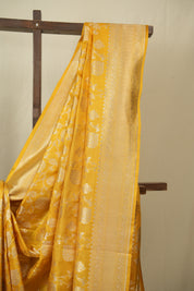 Yellow Banarasi Silk Saree - SRYBSS973