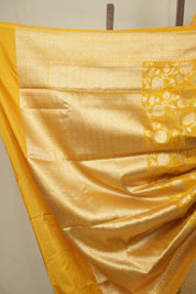 Yellow Banarasi Silk Saree - SRYBSS973
