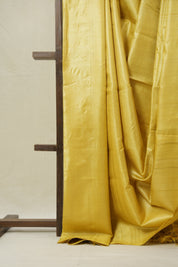 Yellow Tussar Silk Saree - SRYTSS1773