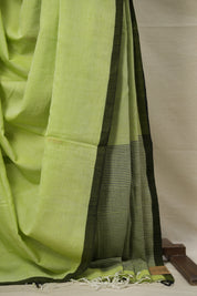 Mint Green Bengal Cotton Jamdani Saree - SRMGBCJS168