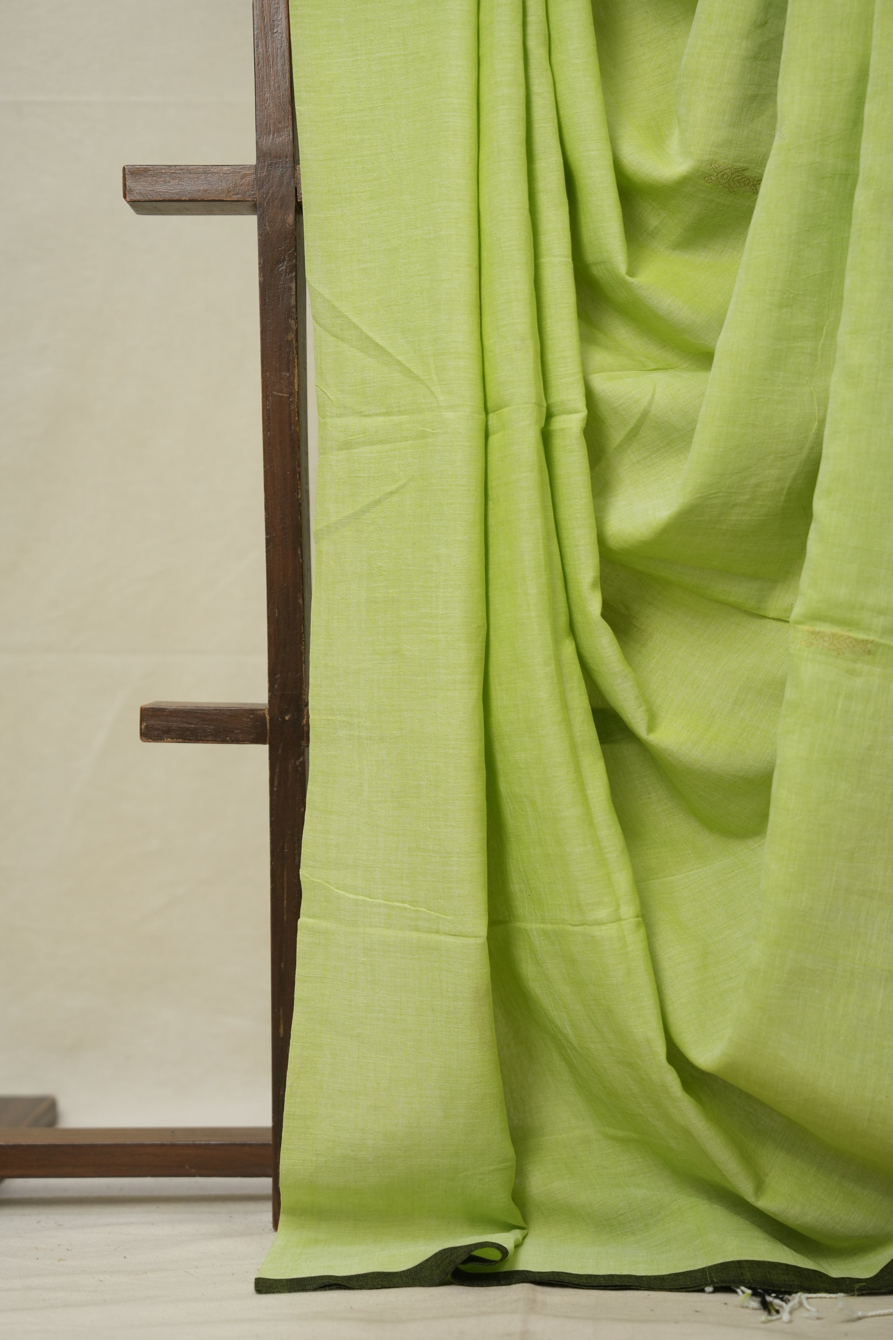 Mint Green Bengal Cotton Jamdani Saree - SRMGBCJS168