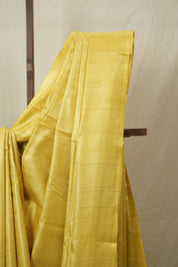 Yellow Tussar Silk Saree - SRYTSS1773