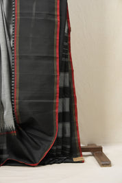 Grey Kanjivaram Silk Saree - SRGKSS60