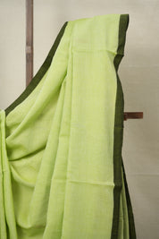 Mint Green Bengal Cotton Jamdani Saree - SRMGBCJS168
