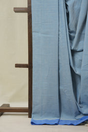 Powder Blue Cotton Ilkal Saree - SRPBCIS960