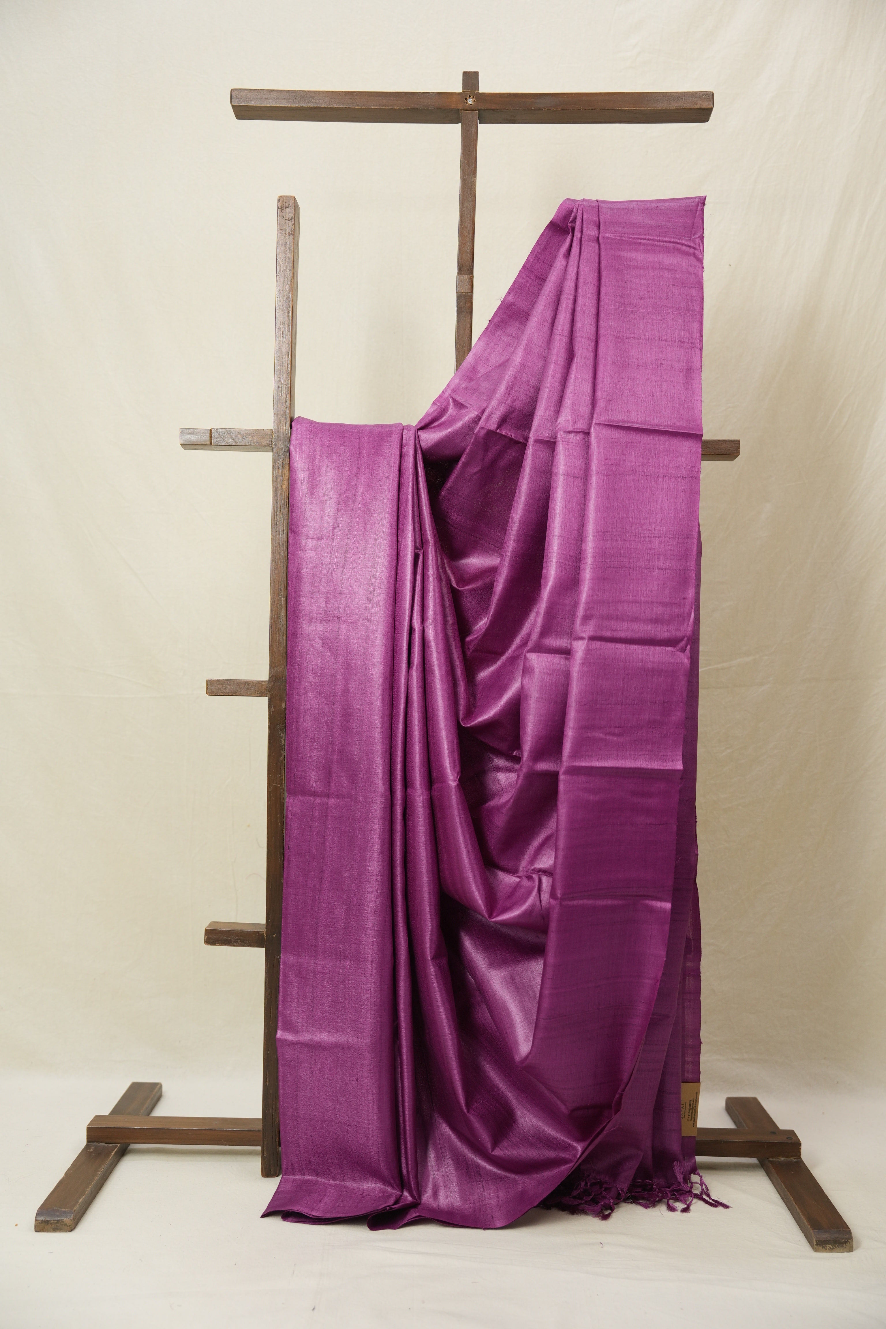Purple Tussar Silk Saree - SRPTSS1774