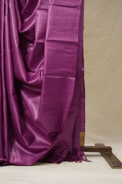Purple Tussar Silk Saree - SRPTSS1774