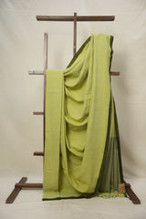 Pista Green Bengal Cotton Jamdani Saree - SRPGBCJS166