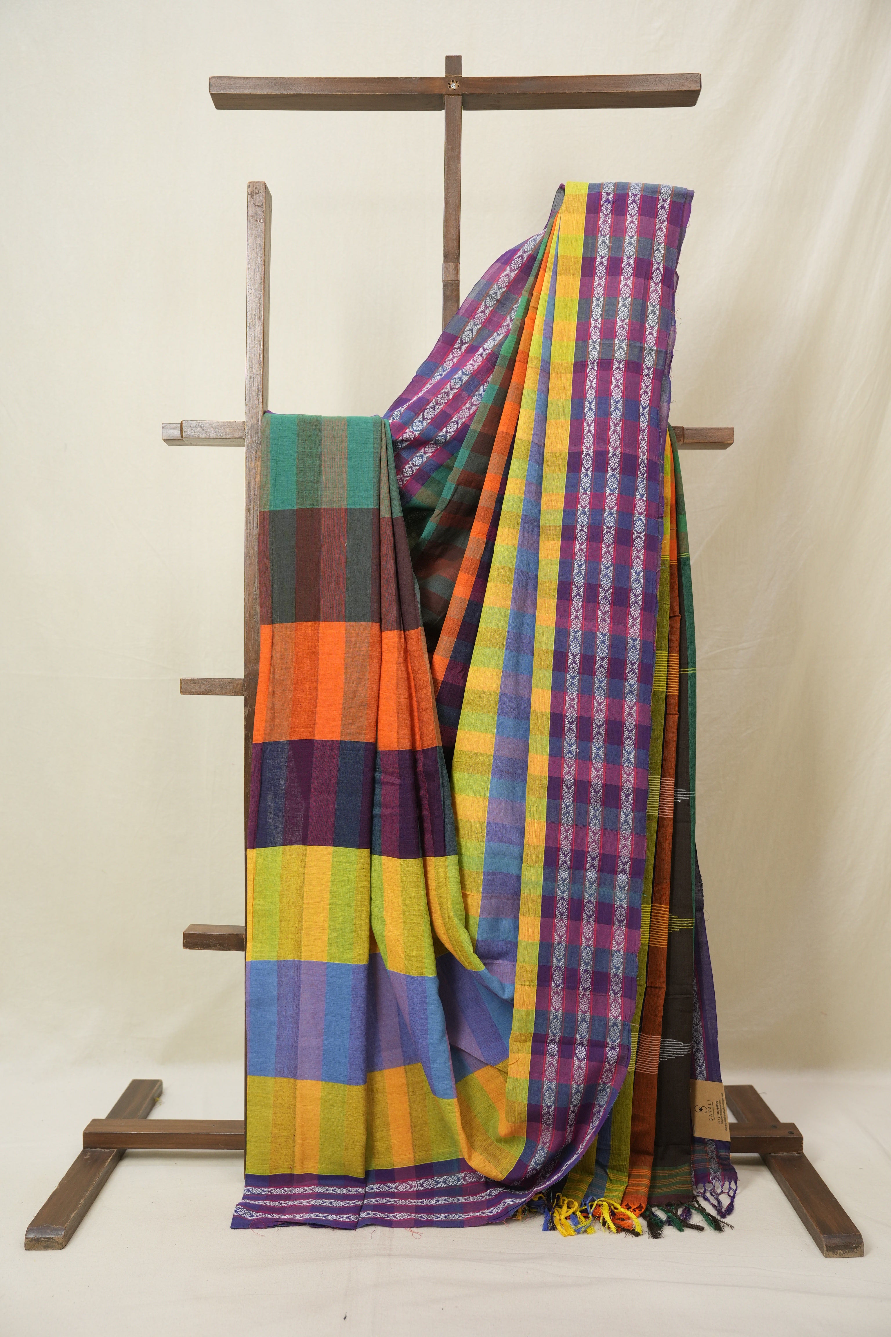 Multicolour Cotton Ilkal Saree - SRMCIS959
