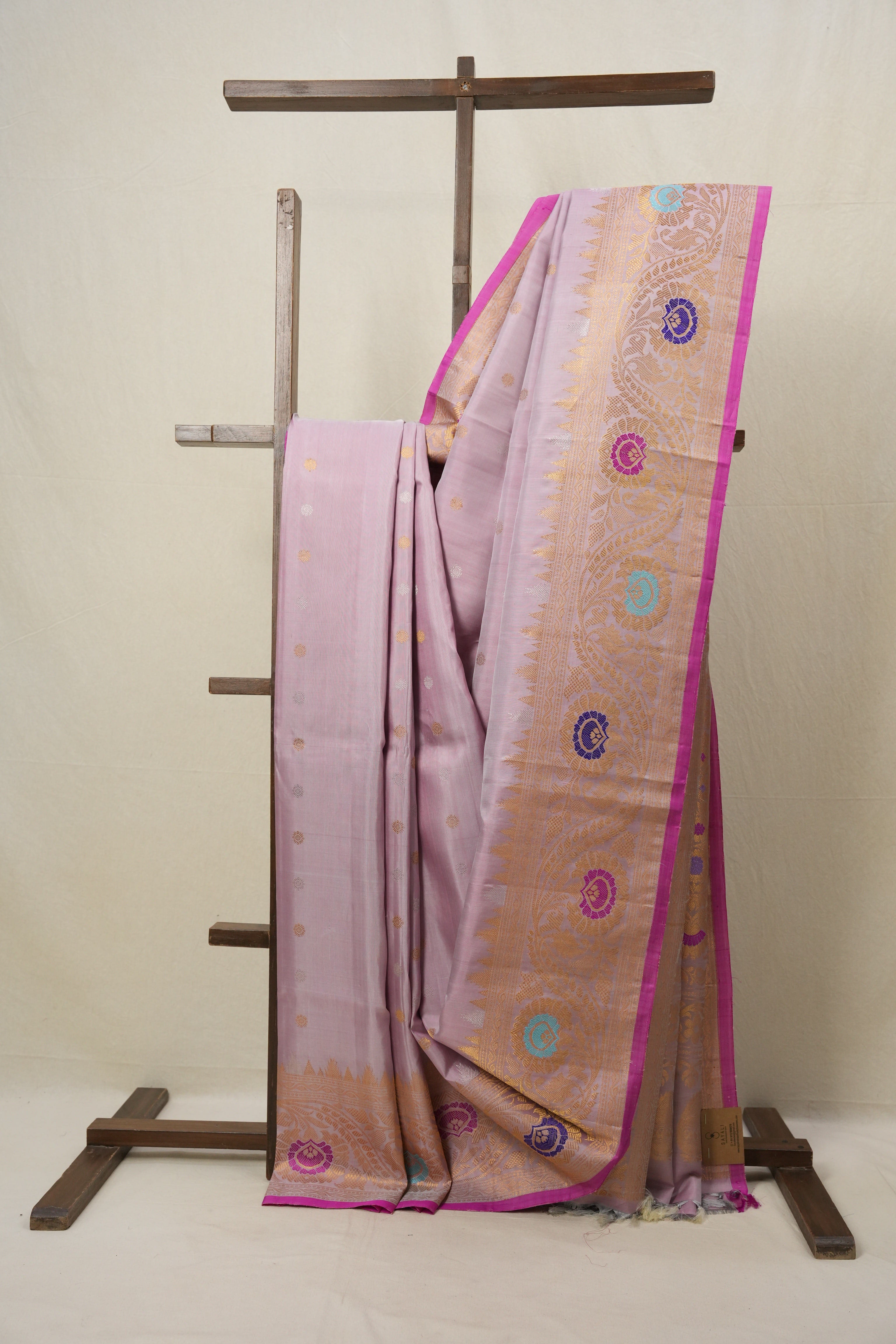 Pink Gadwal Silk Saree - SRPGSS466
