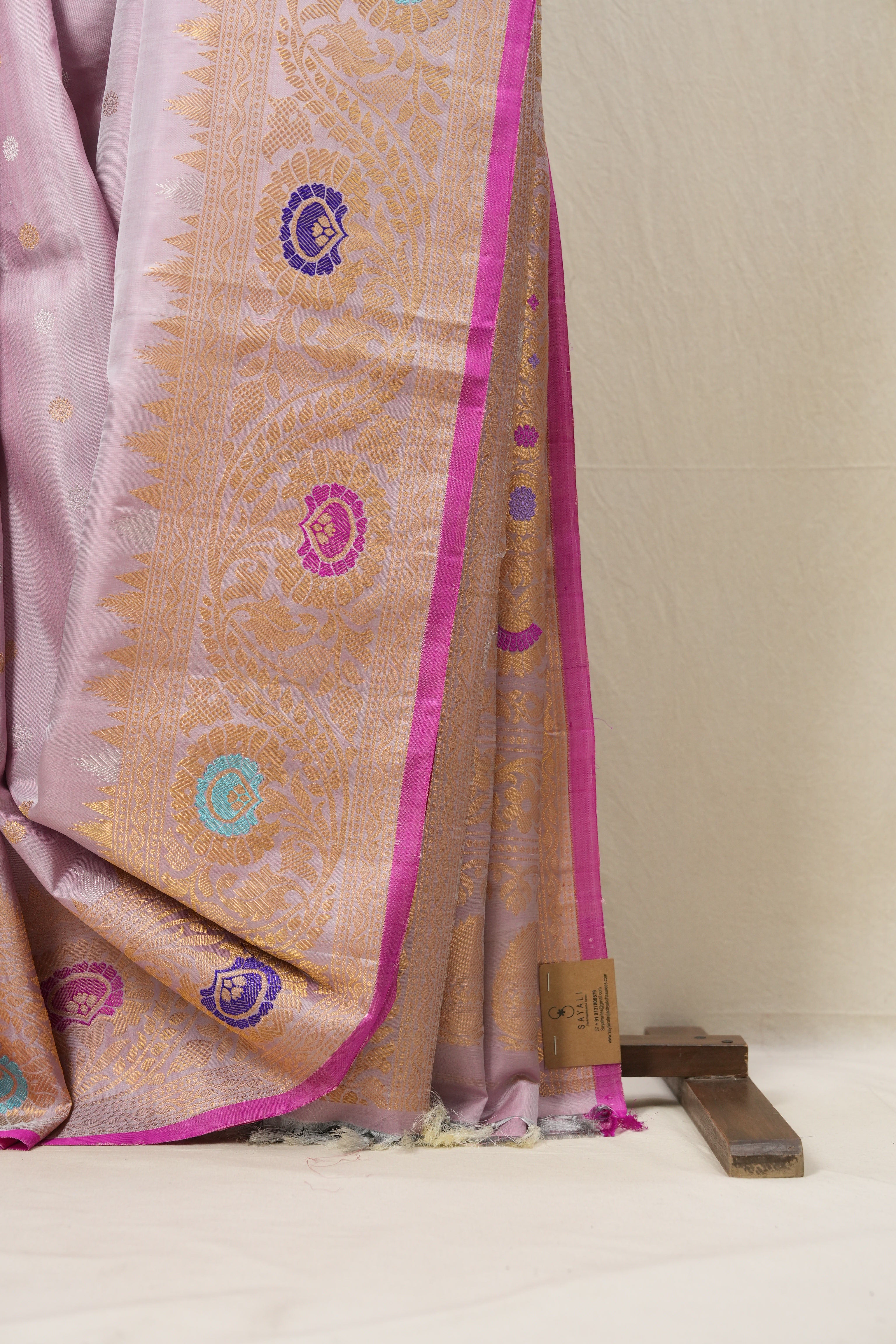 Pink Gadwal Silk Saree - SRPGSS466