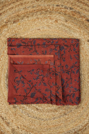 Hand Block Print Cotton Blouse Piece Set - SRCBPS08