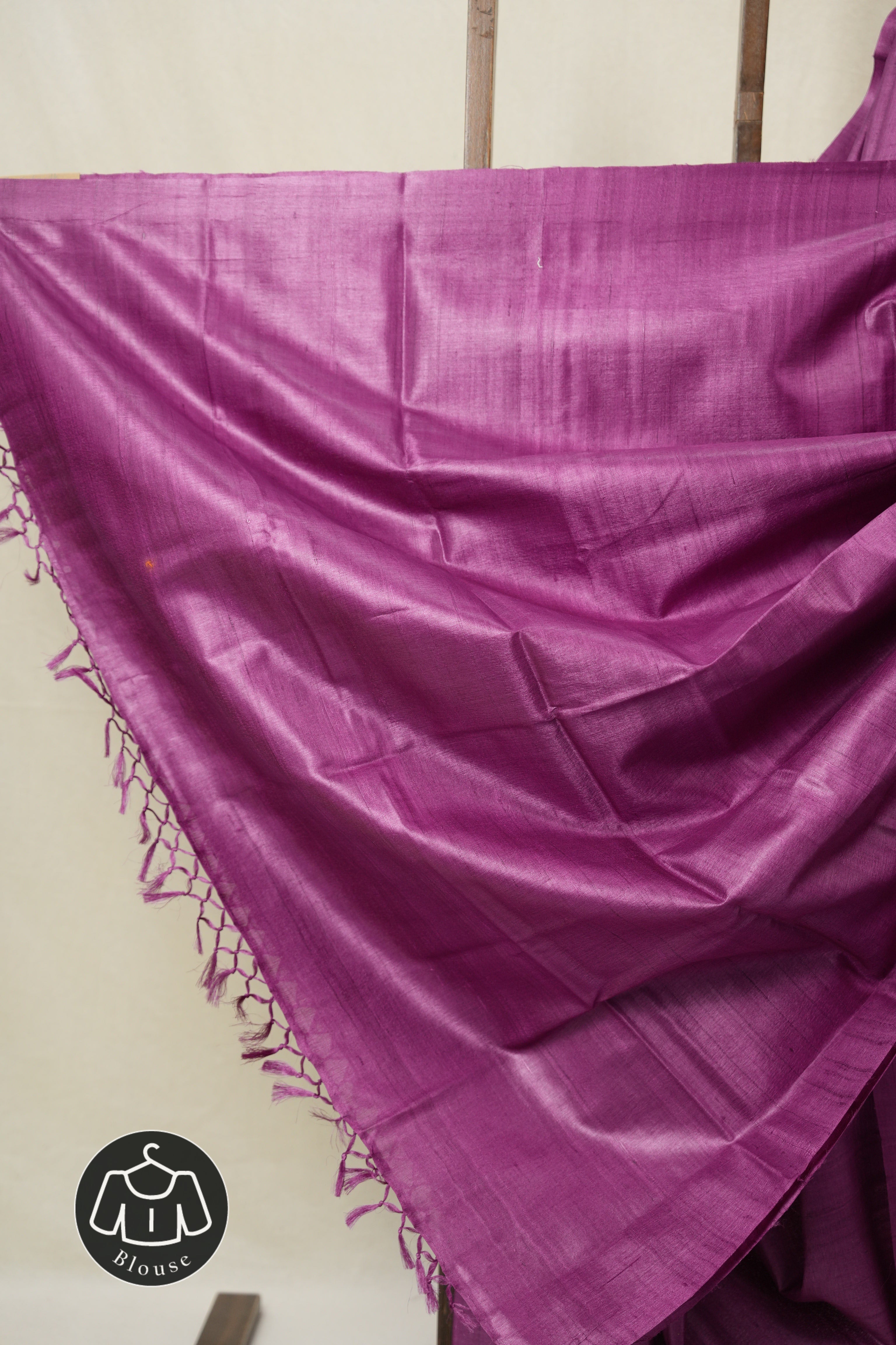 Purple Tussar Silk Saree - SRPTSS1774