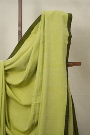 Pista Green Bengal Cotton Jamdani Saree - SRPGBCJS166