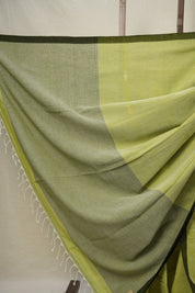 Pista Green Bengal Cotton Jamdani Saree - SRPGBCJS166