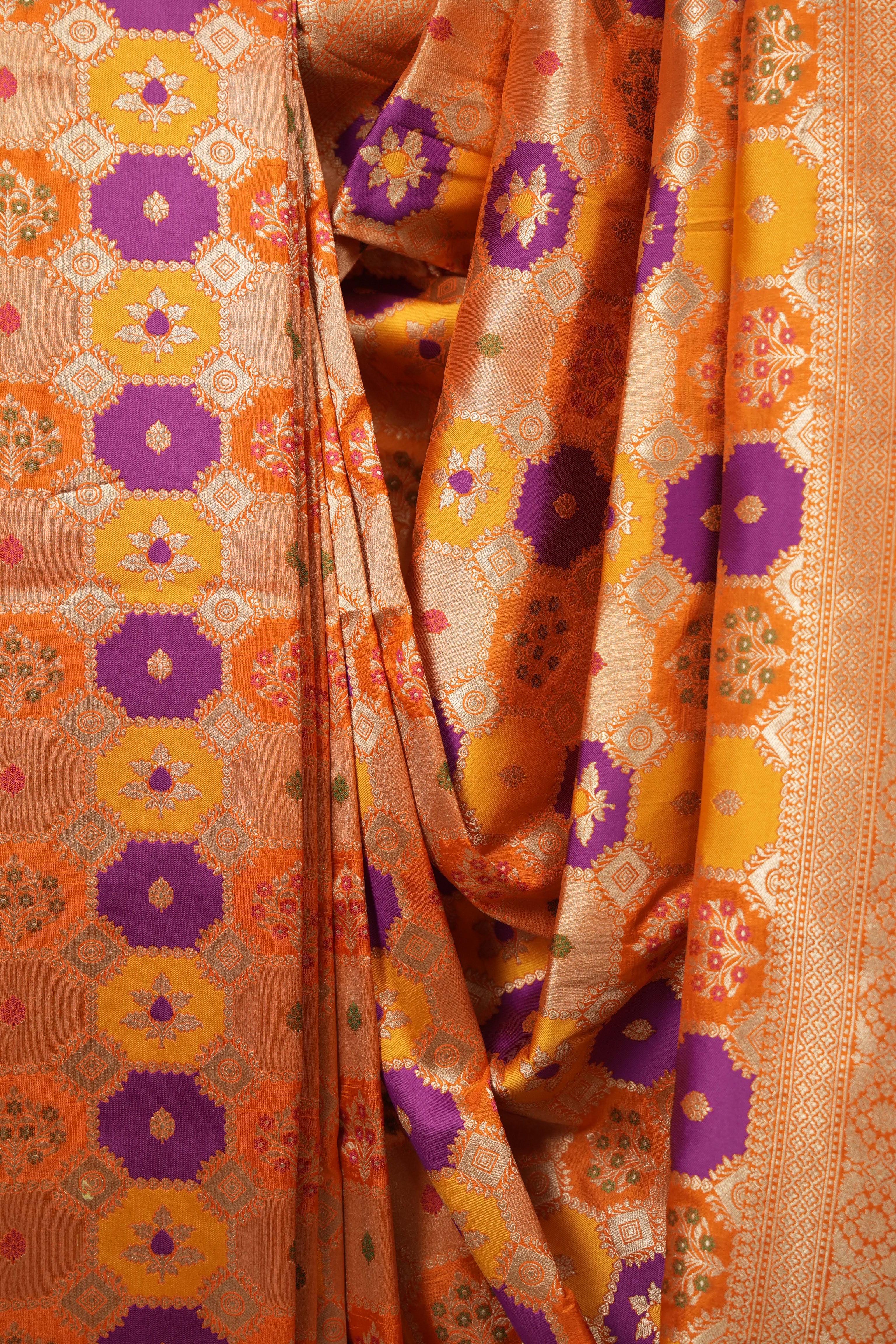 Multicolour Banarasi Silk Saree - SRMBSS978