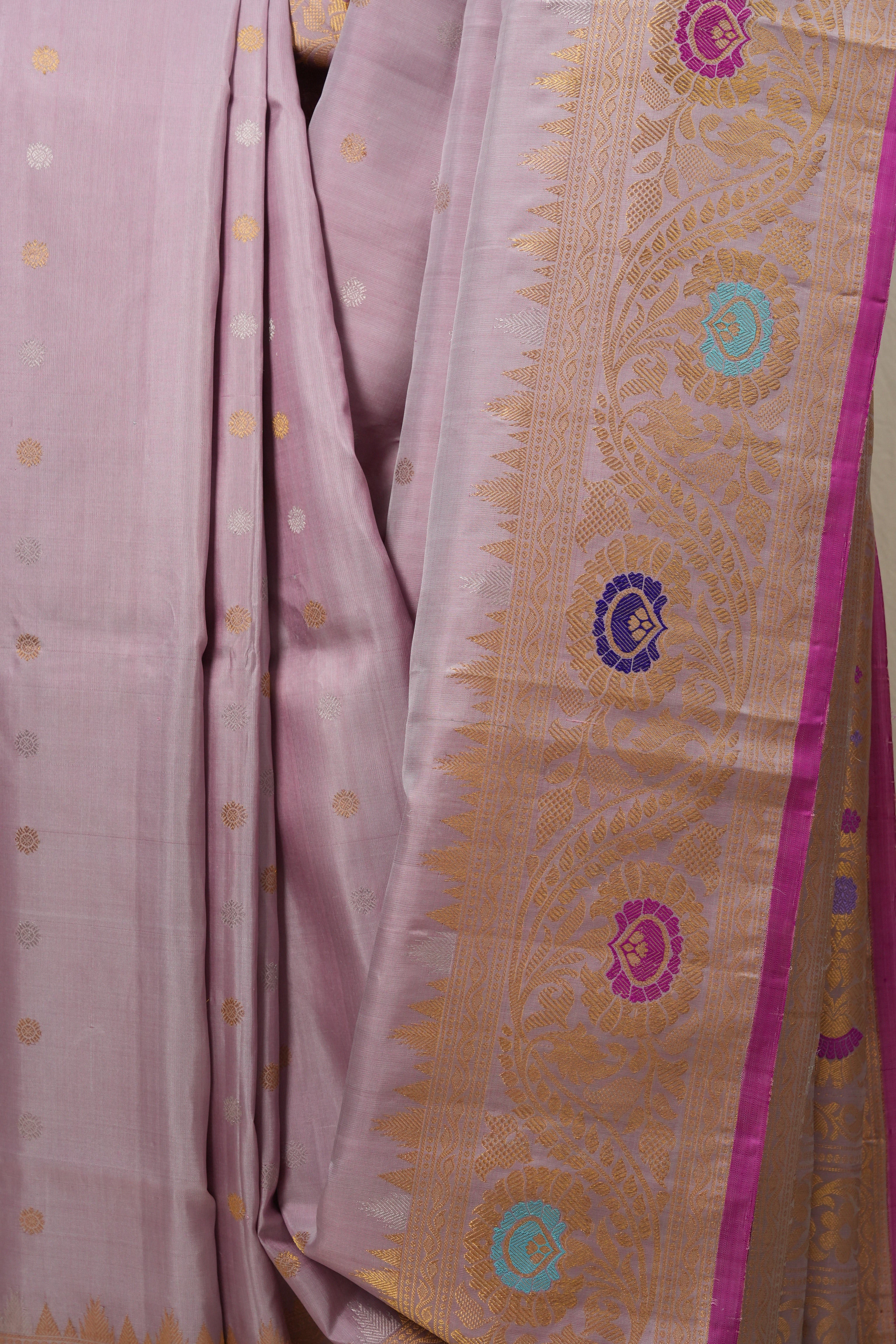 Pink Gadwal Silk Saree - SRPGSS466