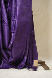 Purple Tussar Silk Saree - SRPTSS1766