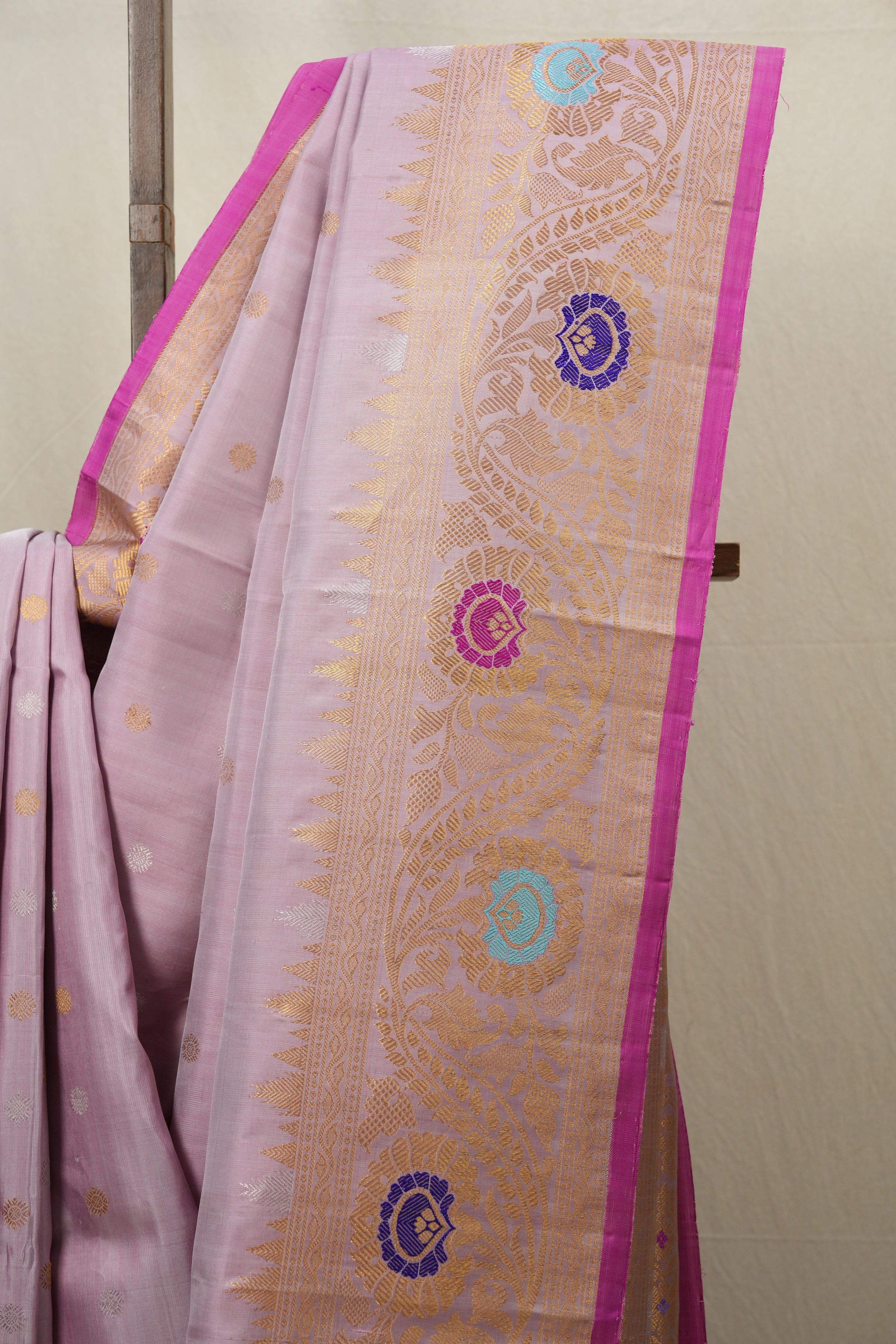 Pink Gadwal Silk Saree - SRPGSS466