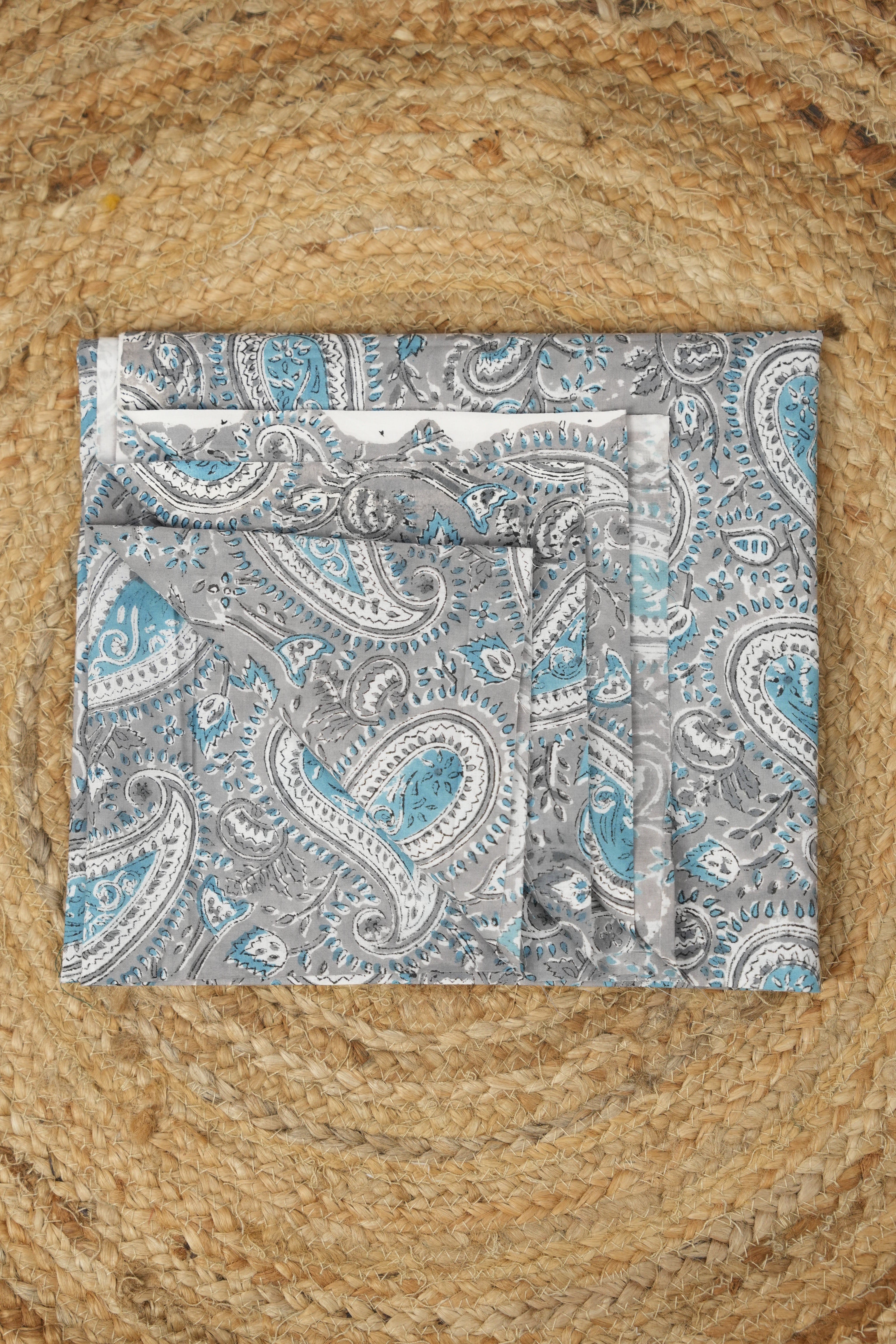 Hand Block Print Cotton Blouse Piece Set - SRCBPS07