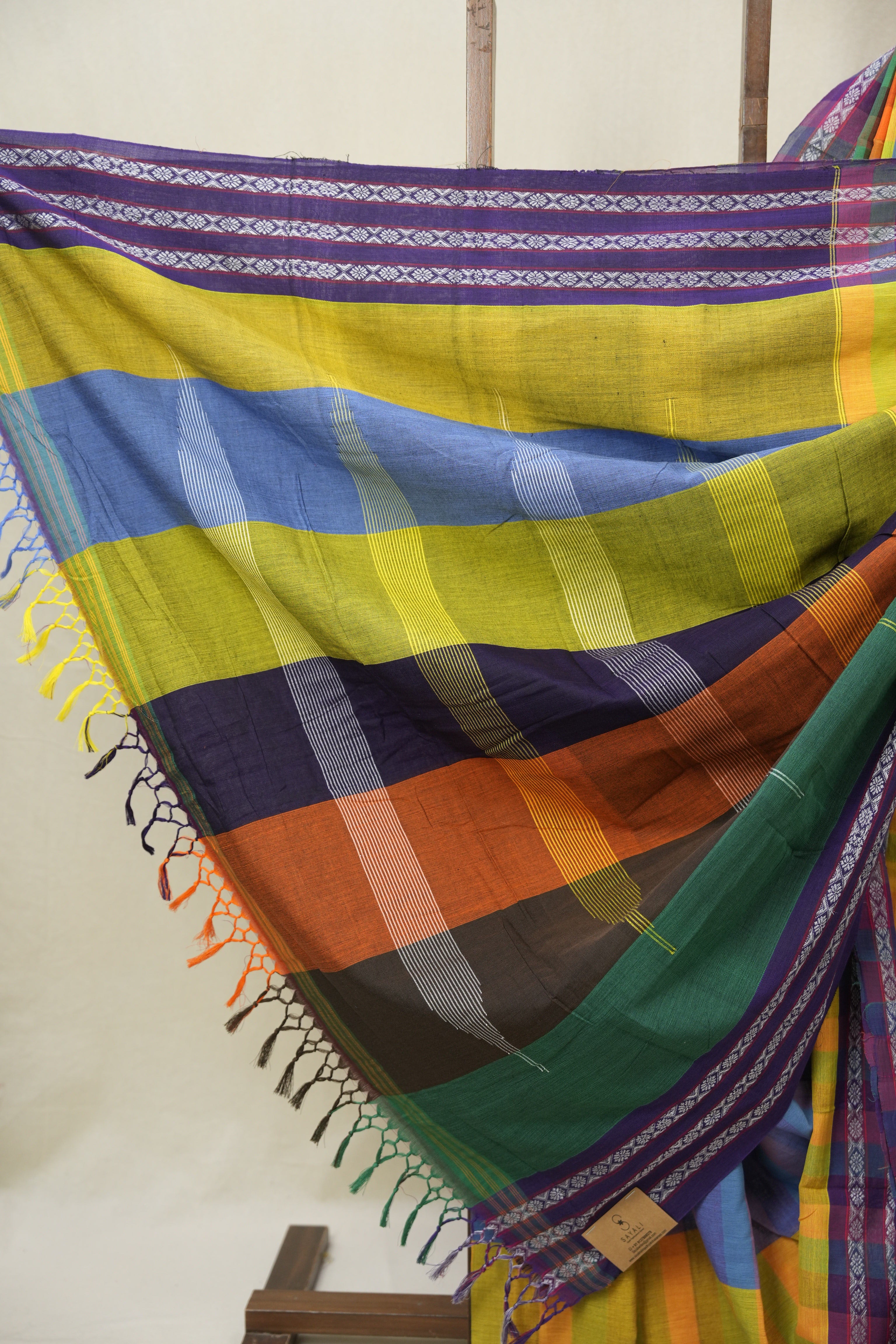 Multicolour Cotton Ilkal Saree - SRMCIS959