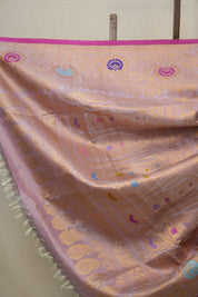 Pink Gadwal Silk Saree - SRPGSS466