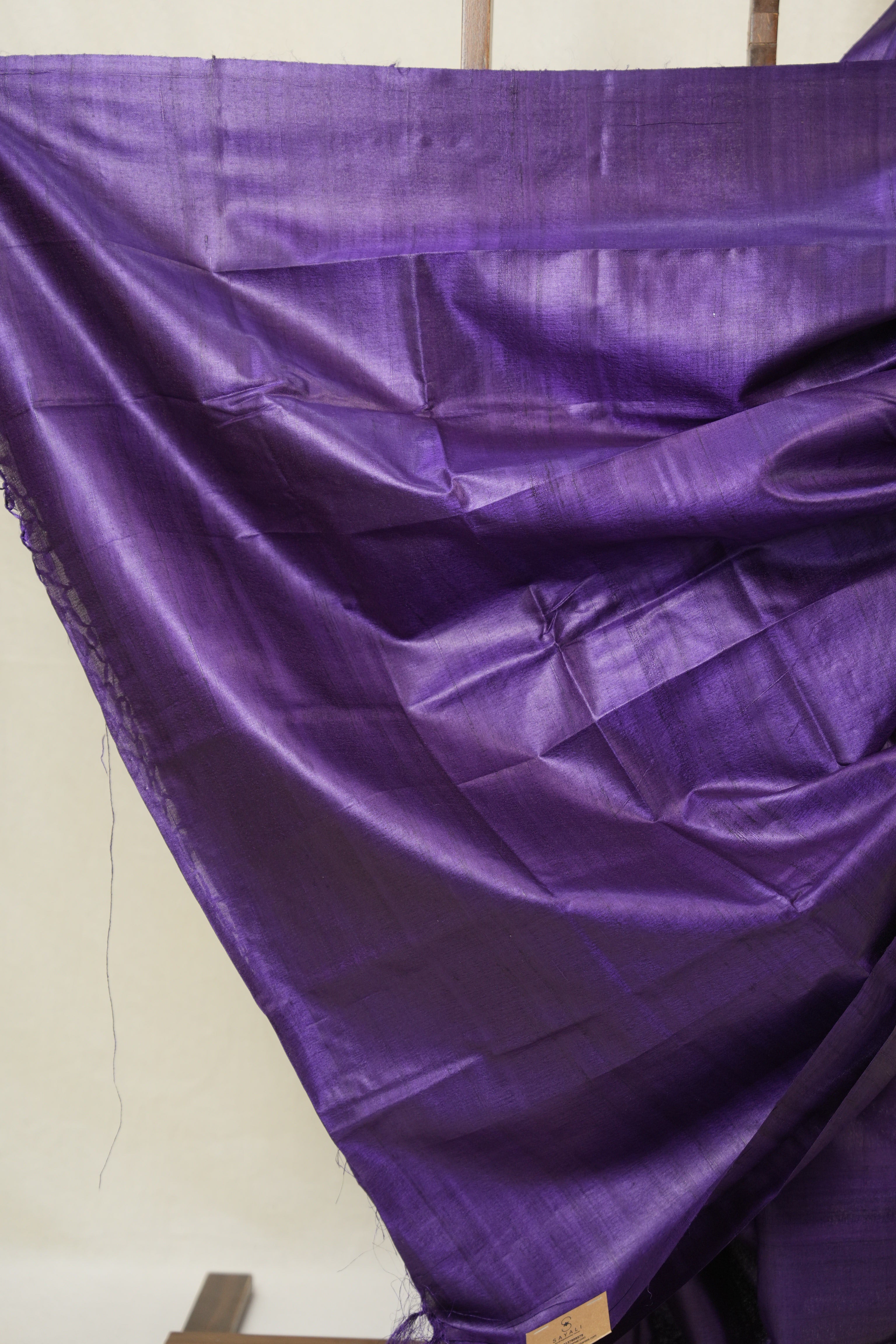 Purple Tussar Silk Saree - SRPTSS1766