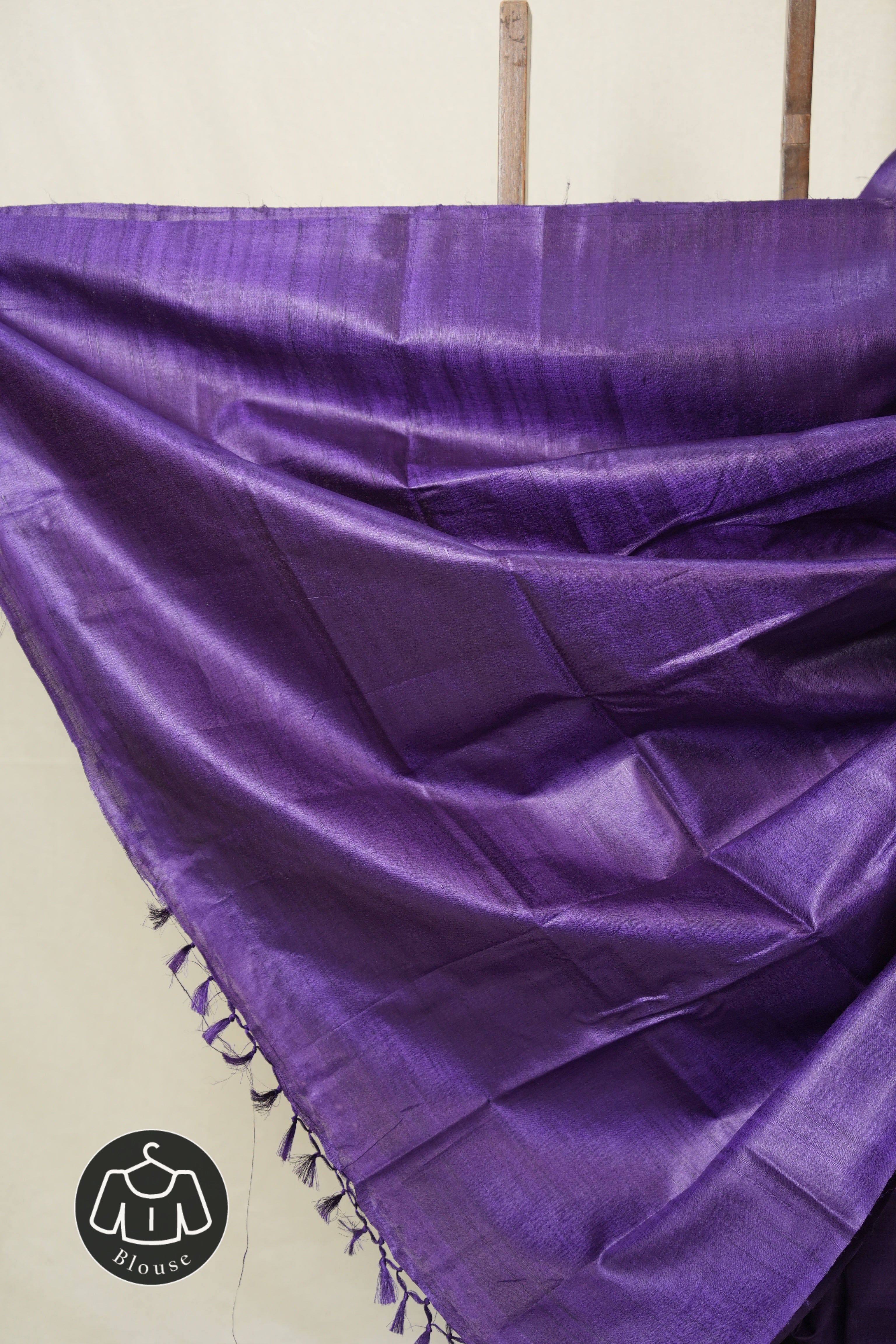 Purple Tussar Silk Saree - SRPTSS1766