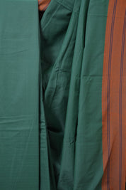 Sea Green Stripes Cotton Ilkal Saree - SRSGCIS958