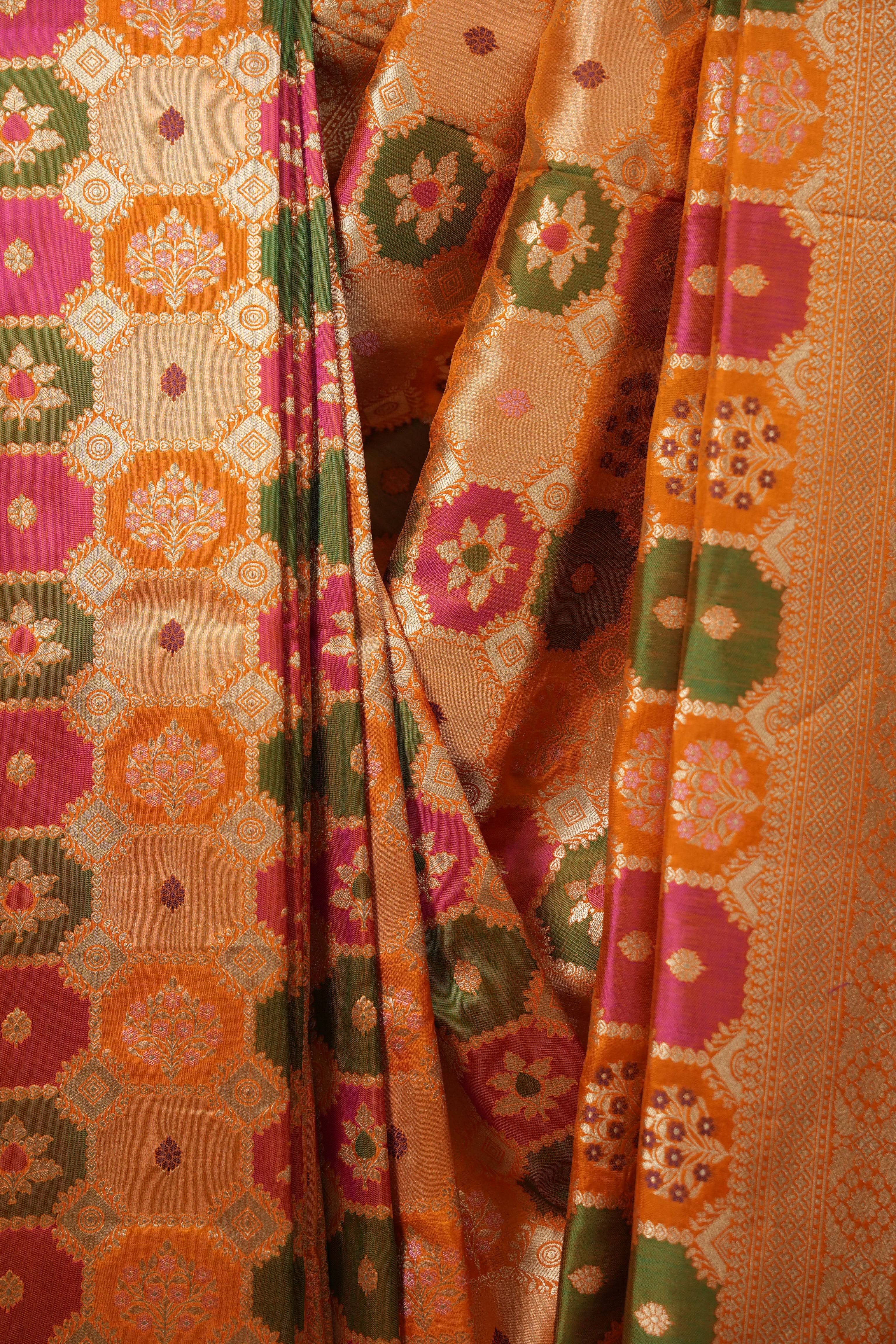 Multicolour Banarasi Silk Saree - SRMBSS979