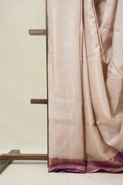 Beige Tussar Silk Saree - SRBTSS1779