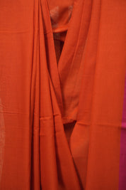 Orange Bengal Cotton Saree - SROBCS192