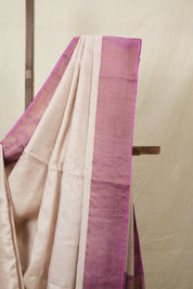 Beige Tussar Silk Saree - SRBTSS1779