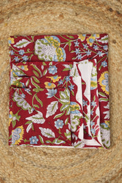 Hand Block Print Cotton Blouse Piece Set - SRCBPS06