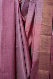 Lavendar Pink Tussar Silk Saree - SRLPTSS1777