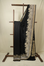 Black Banarasi Silk Saree - SRBBSS981